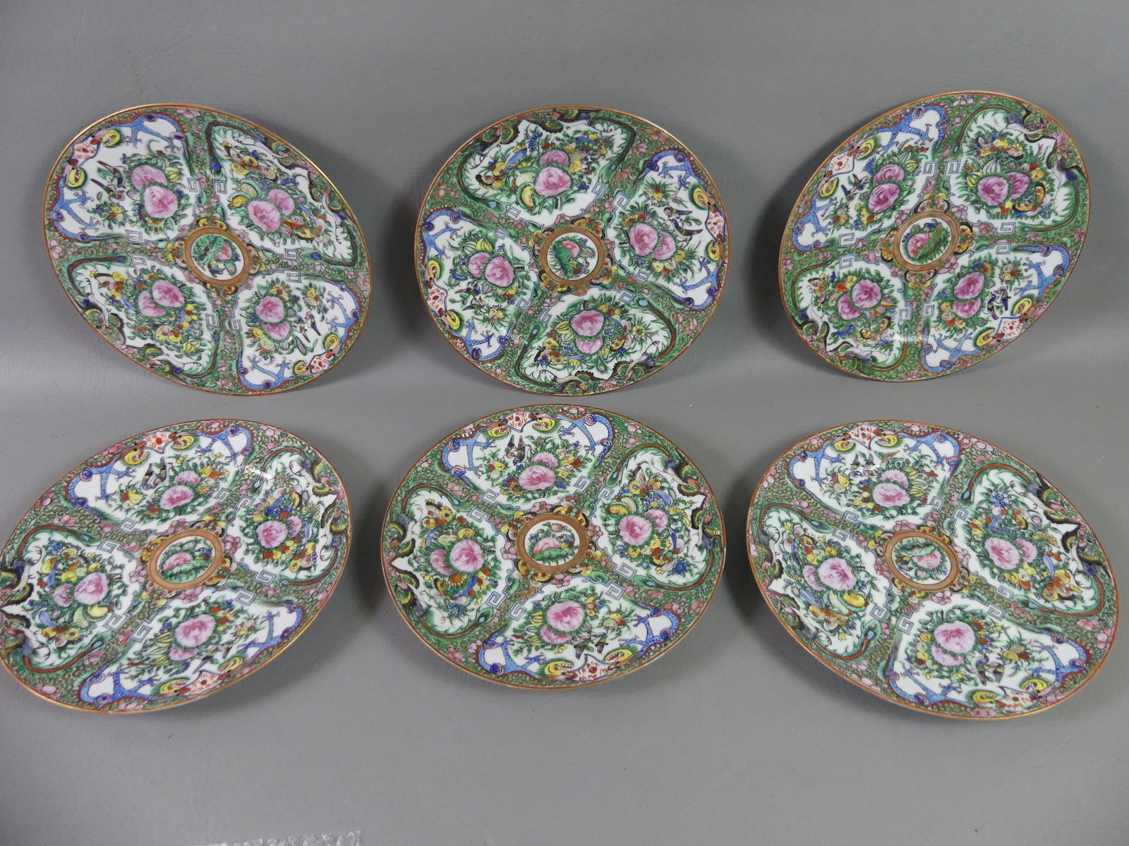 6 CHINESE FAMILLE ROSE PLATES (1 of 3)