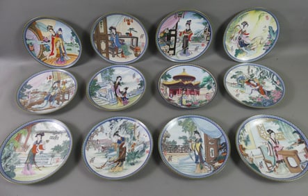 12 IMPERIAL JINGDEZHEN CHINESE PLATES