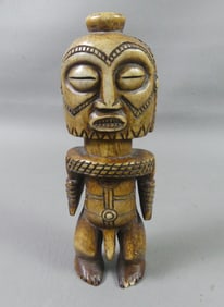 POLYNESIAN CARVED BONE FIGURE