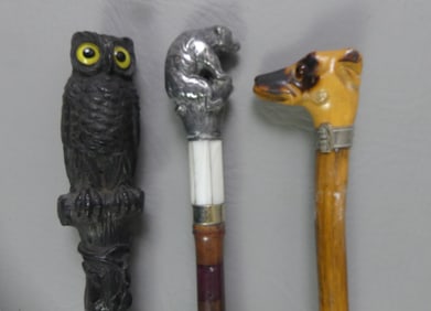 3 ANIMAL FORM CANES