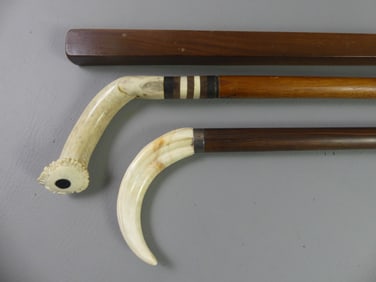 3 ASSORTED OLD CANES