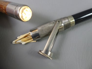 MATCH HOLDER & FLASHLIGHT CANES