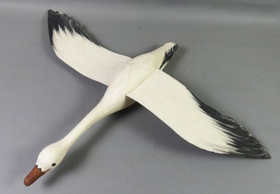CARVED FLYING DUCK