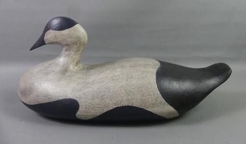 CARVED WOOD DECOY - DUCK