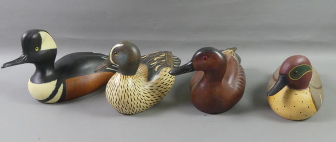 4 WOOD DUCKS UNLTD CARVINGS