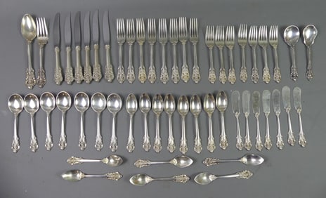 WALLACE GRAND BAROQUE STERLING FLATWARE SET