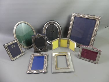 9 STERLING SILVER PICTURE FRAMES