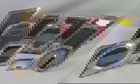 11 STERLING SILVER PICTURE FRAMES