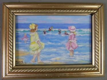 NANCY MONTGOMERY PAINTING - BEACH SCENE