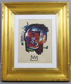 ABSTRACT PAINTING SIGNED BASQUIAT