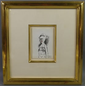 CHARLES BRAGG DRAWING - CROSS DRESSING MAN