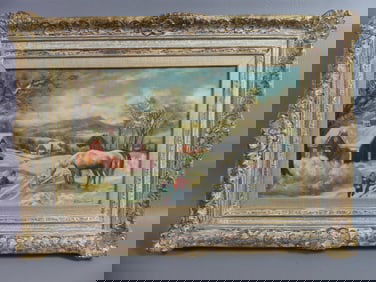 DEAN FAUSETT - PAINTING SNOWSCAPE & FIGURES