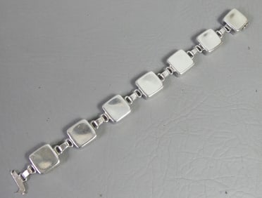 GEO. JENSEN STERLING BOX BRACELET