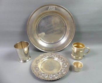5 STERLING SILVER HOLLOWWARE ITEMS