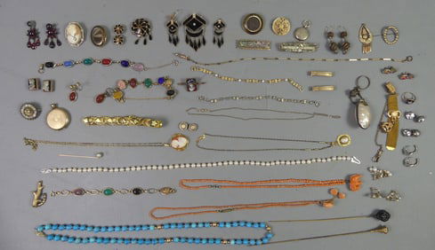 LOT ASSORTED VICTORIAN JEWELRY