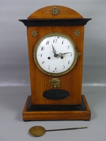ANTIQUE FRENCH EMPIRE SHELF CLOCK