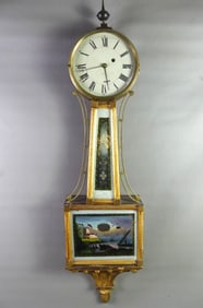PERIOD BANJO CLOCK - A. WILLARD JR.