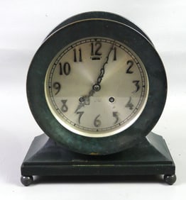 CHELSEA VERDIGRIS BRONZE SHIP'S CLOCK