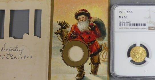 1910 GOLD $2.50 COIN MS65