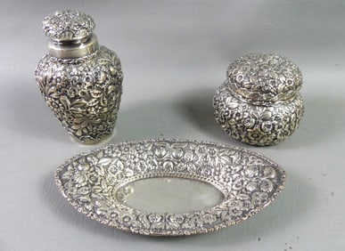 3 REPOUSSE STERLING ITEMS - BALTIMORE