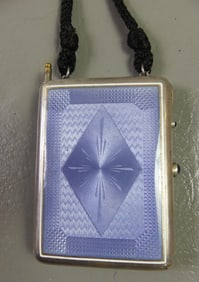 CARTIER STERLING & ENAMEL CARD CASE