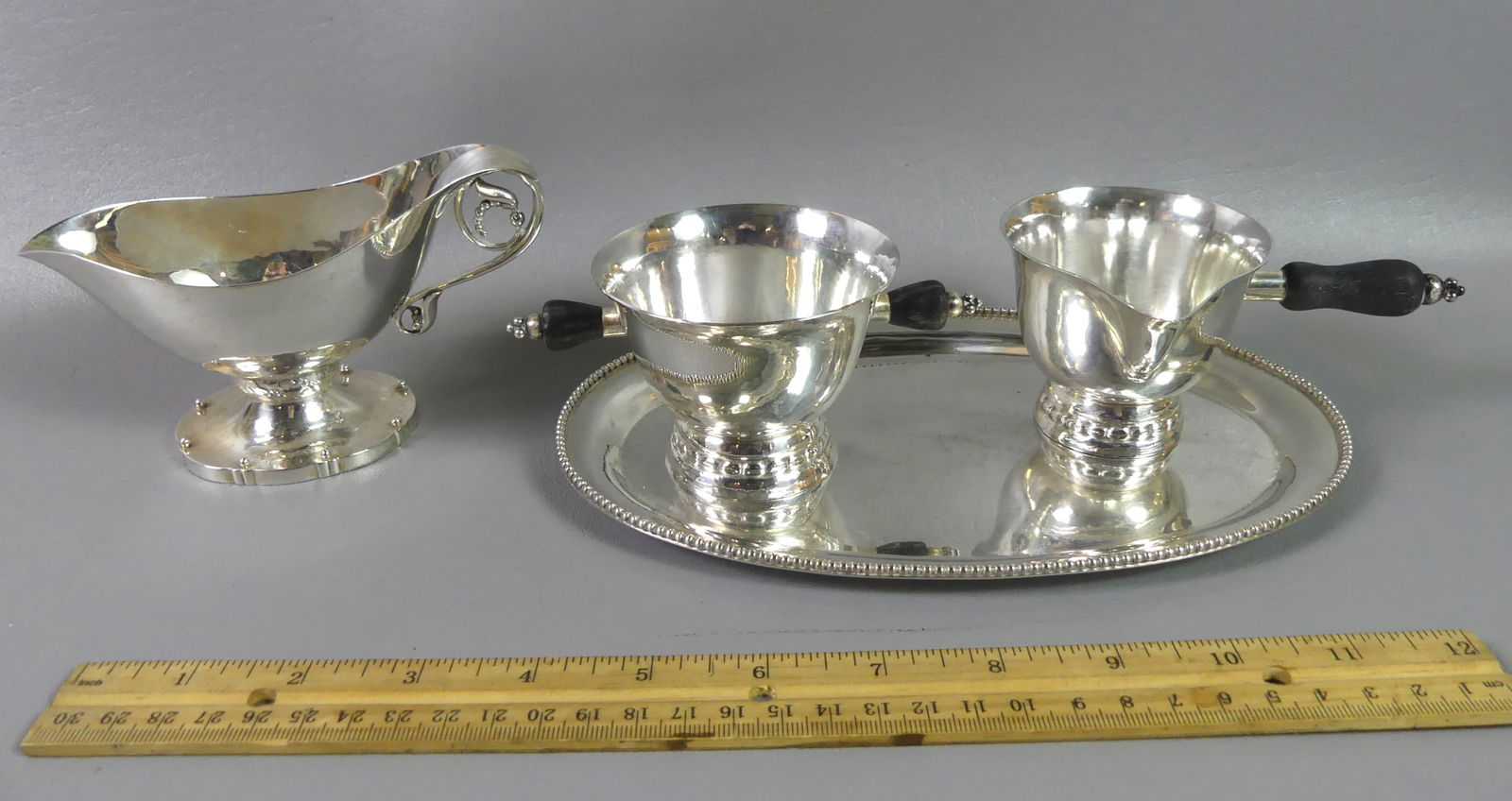 3 PCS JENSEN STERLING & DEMATTEO TRAY (1 of 7)