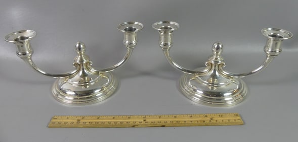 PR. TIFFANY STERLING CANDLE HOLDERS