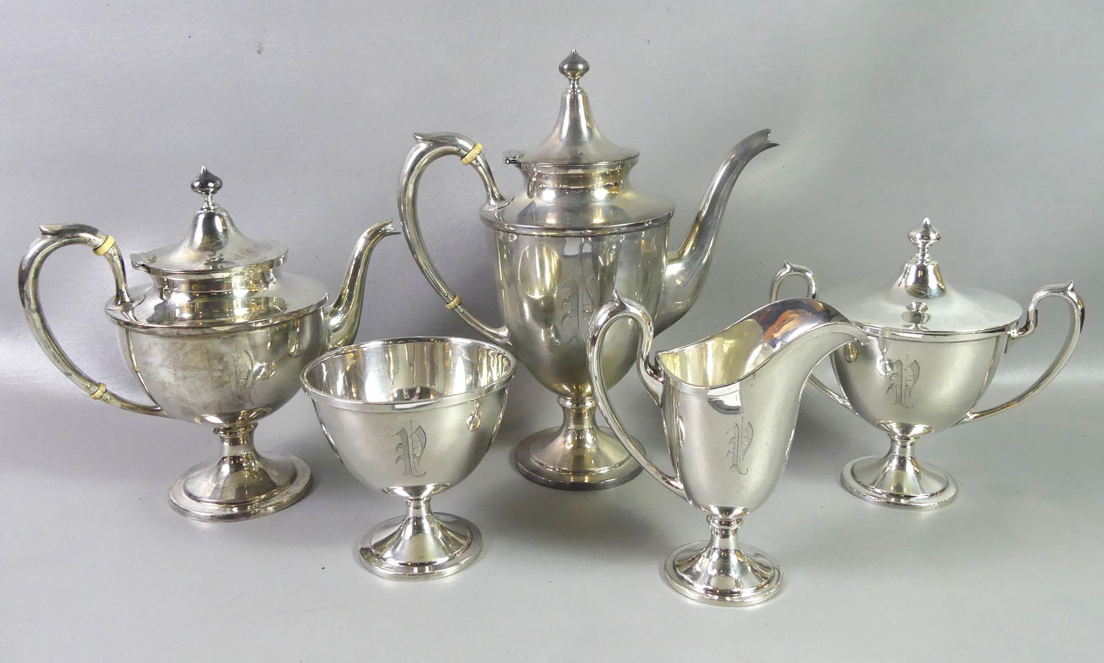 SCHOFIELD STERLING 5 PC TEA SET (1 of 2)