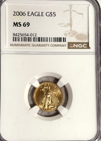 2006 GOLD EAGLE $5 COIN