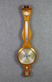 ANTIQUE ENGLISH WHEEL BAROMETER