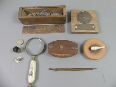 NAUTICAL LOT & OAK FROM USS CONSTITUTION