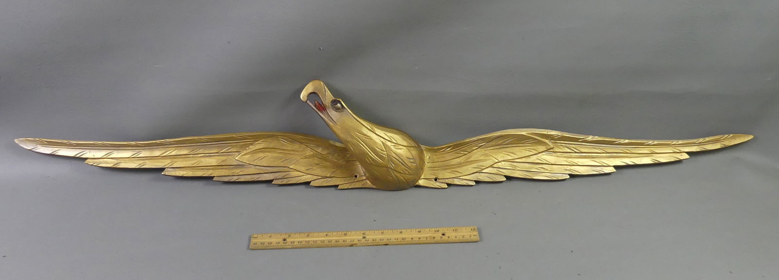 JOHN BELLAMY CARVED EAGLE PLAQUE (1 of 3)