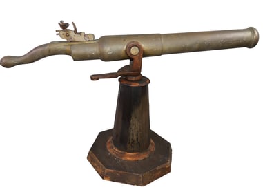 ANTIQUE FRENCH NAVAL CANNON - BREZIN