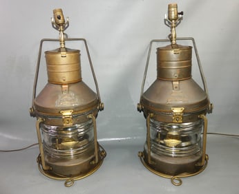PR BRASS SHIP ANCHOR LIGHTS