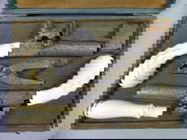 PR. CASED BELGIAN DUELING PISTOLS