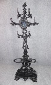 VICTORIAN IRON HALL TREE