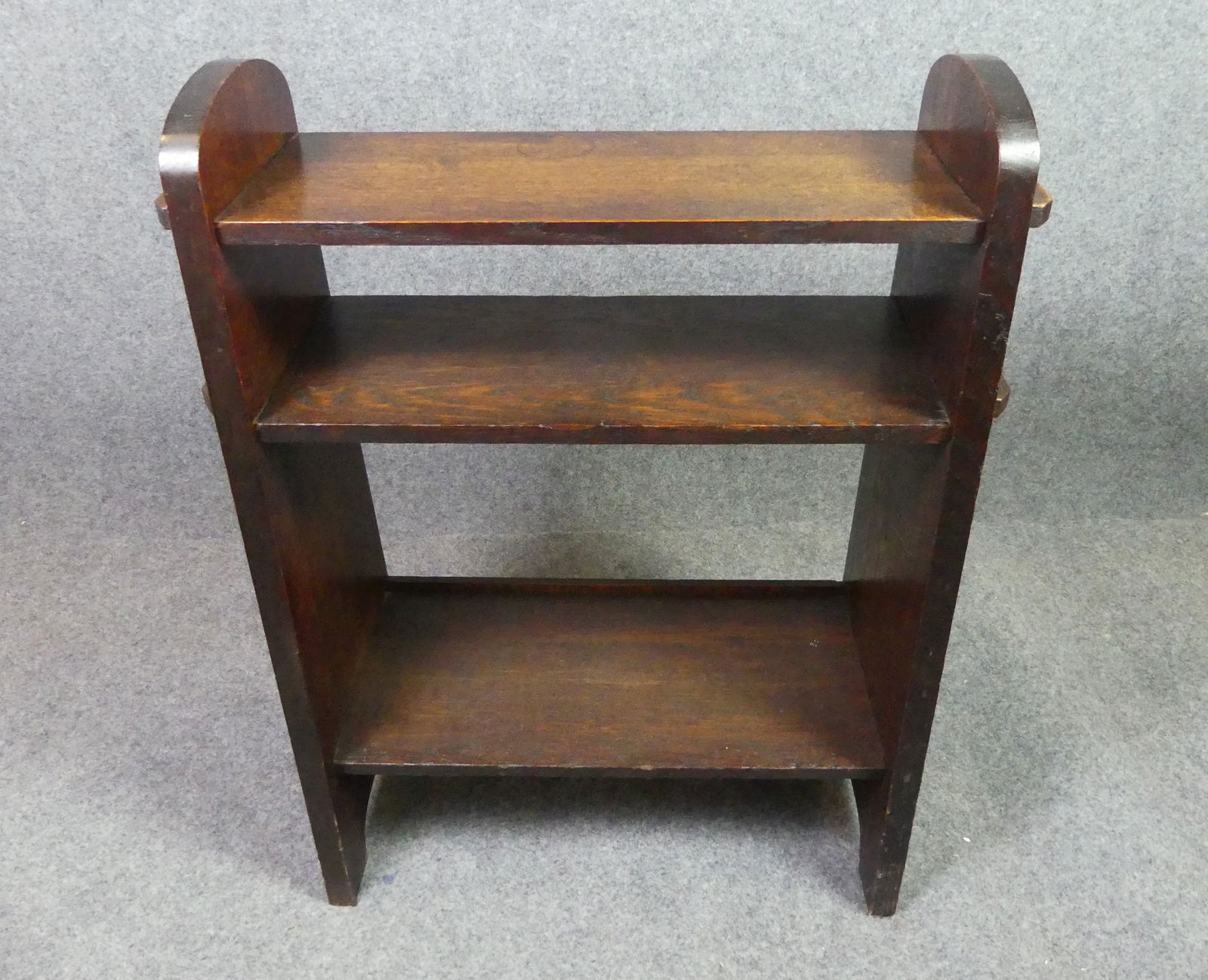 ARTS & CRAFTS OAK BOOK TROUGH - JM YOUNG (1 of 3)