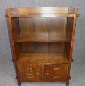 ARTS & CRAFTS OPEN BOOKCASE