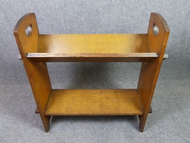 GOLDEN OAK BOOK TROUGH