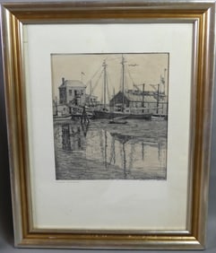 RUTH SUTTON DRAWING OF SCHOONER