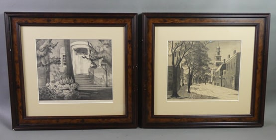 2 RUTH SUTTON PRINTS - NANTUCKET