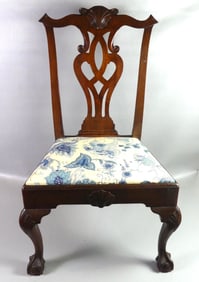 PERIOD CHIPPENDALE CHAIR - PHILA.