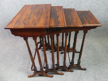 FINE ROSEWOOD NEST OF TABLES