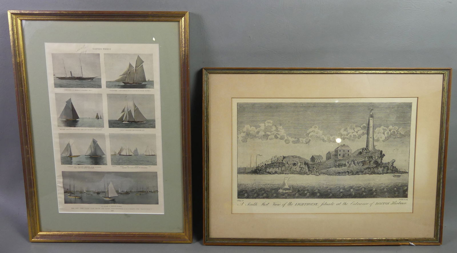 2 ANTIQUE PRINTS - NAUTICAL THEMES (1 of 3)