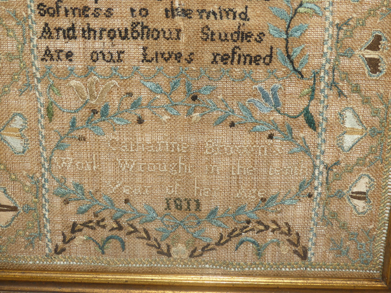 1811 SAMPLER BY CATHARINE BROWN - 3