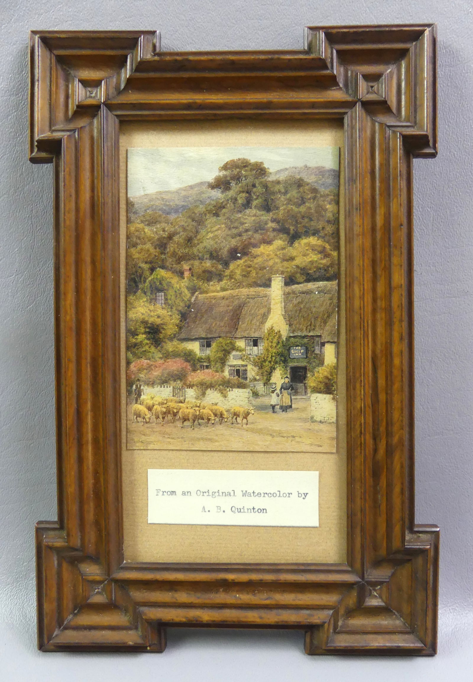 2 ANTIQUE BOXES, TEA CADDY & FRAME - 3