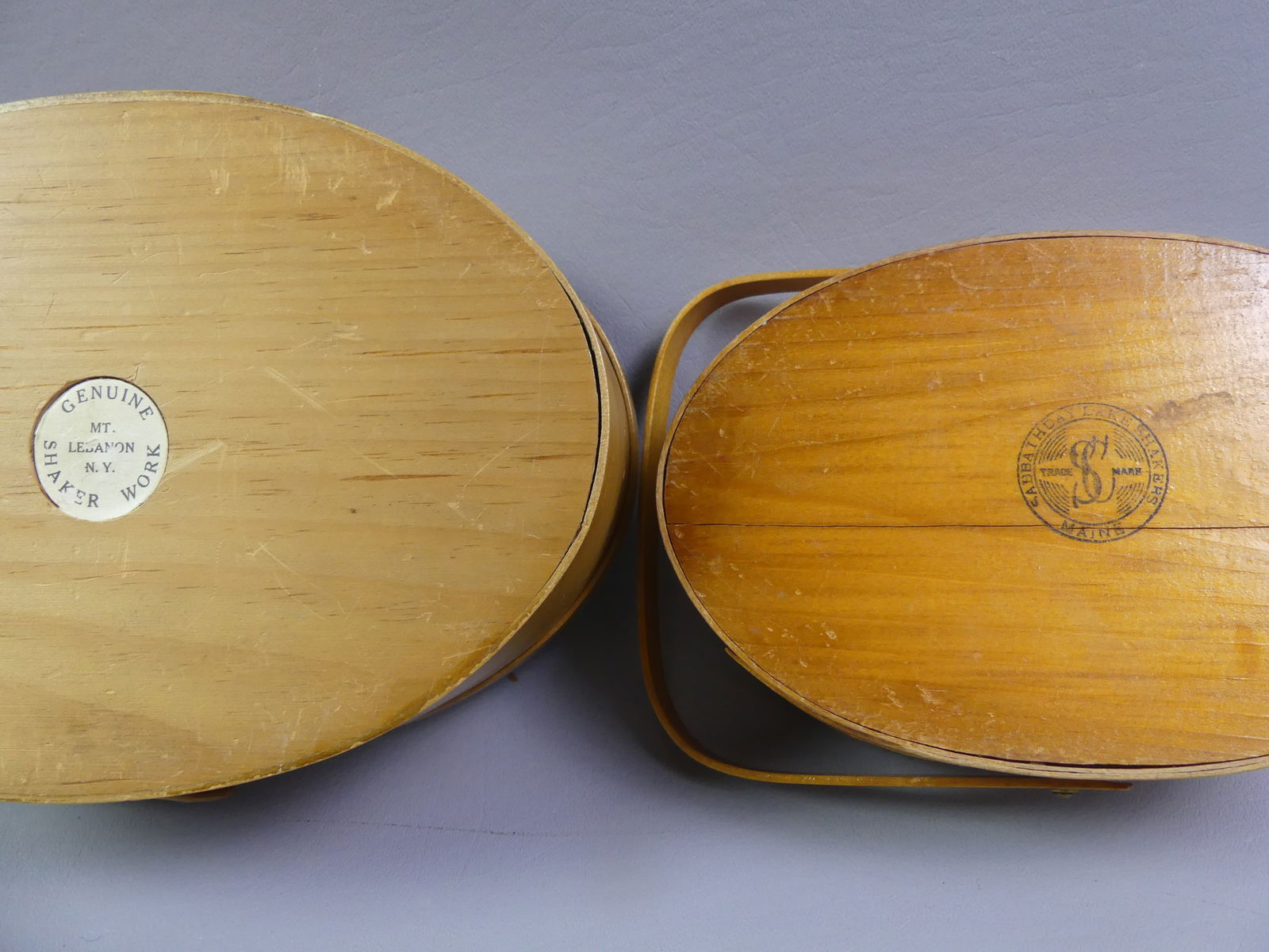 2 SHAKER SEWING BASKETS - 2