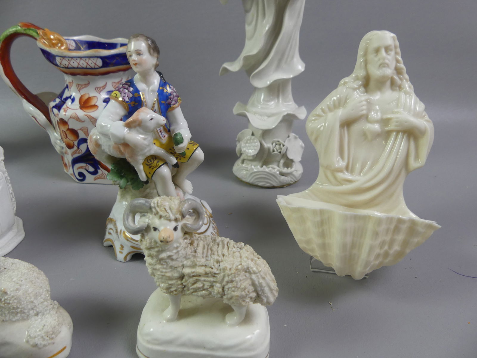 ASSORTED LOT OLD CERAMIC ITEMS - 5