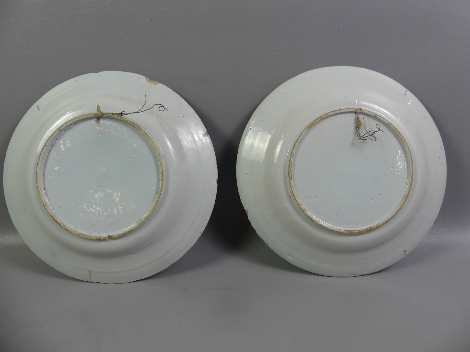 EARLY FAIENCE ITEMS: PLATES & STEIN - 3