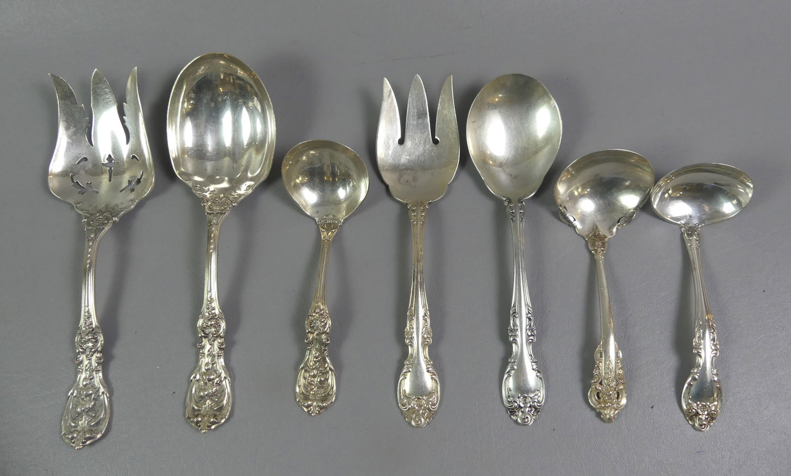 7 FANCY STERLING SERVING PIECES (1 of 3)